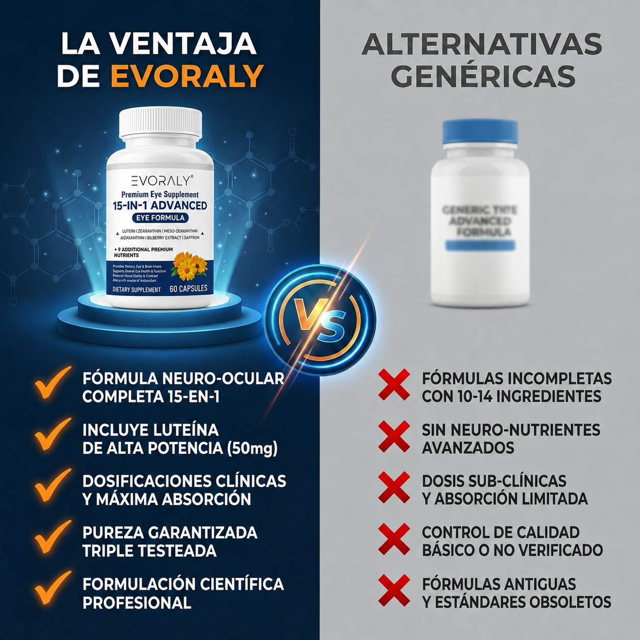 Ingredientes de Evoraly