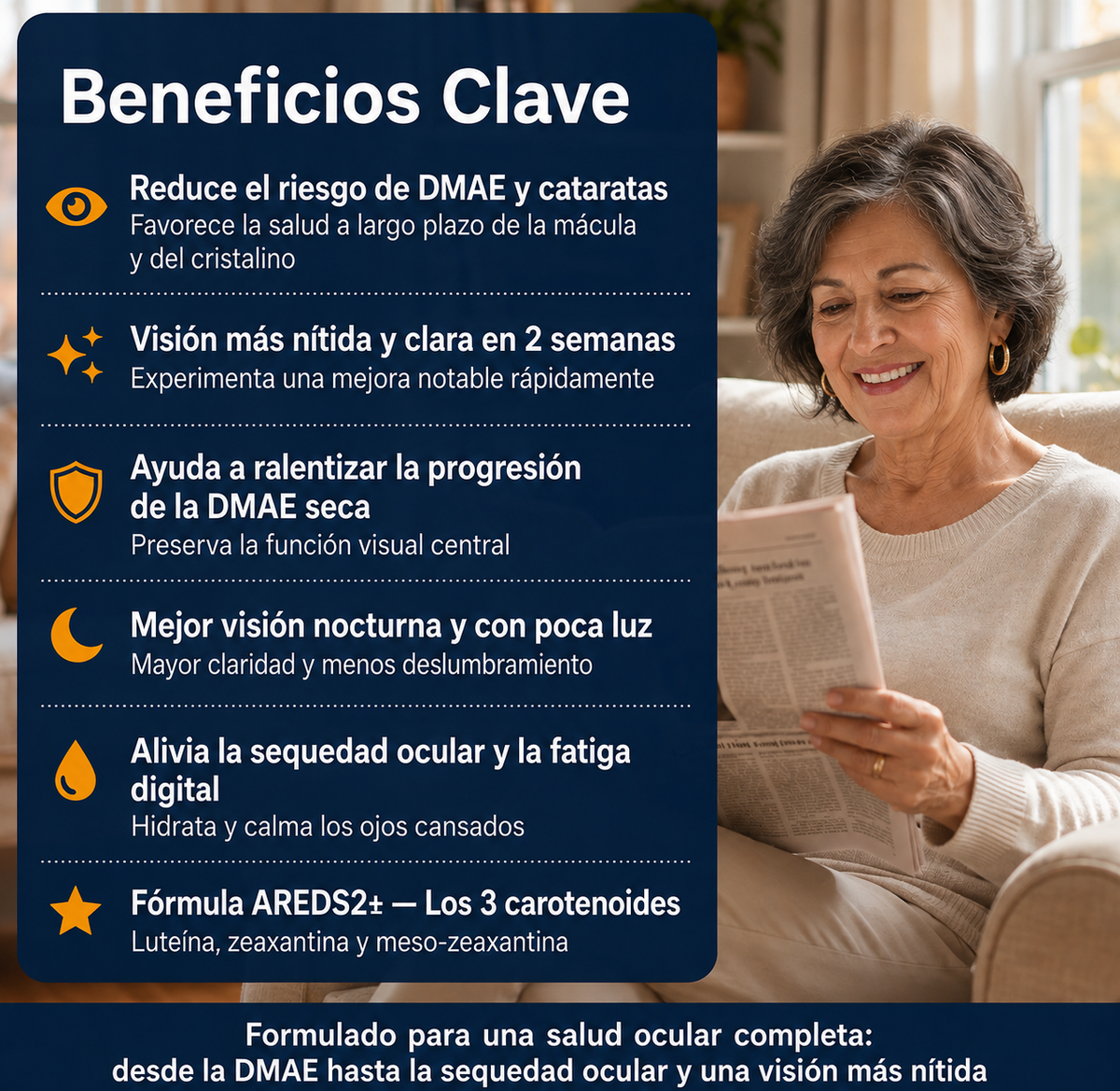 Evoraly Vision - 15 en 1 Fórmula Avanzada para la vista