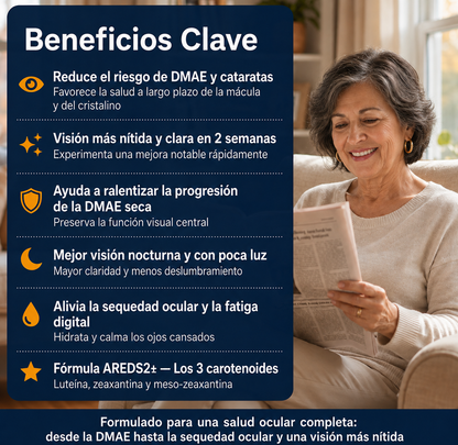 Evoraly Vision - 15 en 1 Fórmula Avanzada para la vista